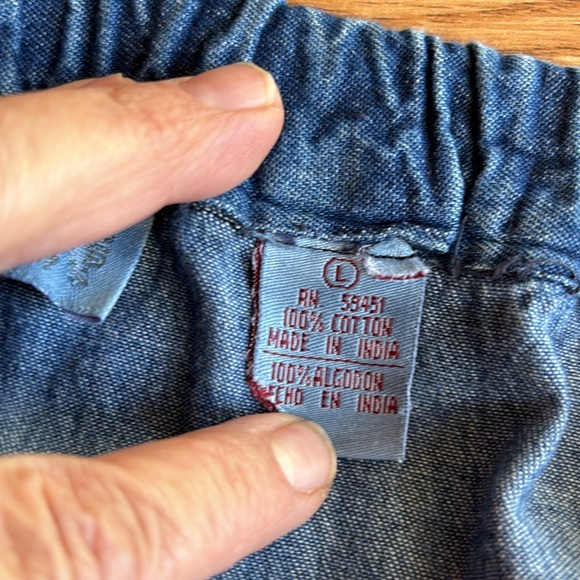 Jane Ashley Blue Maxi Skirt with Red Floral Embroidery - Picture 8 of 16